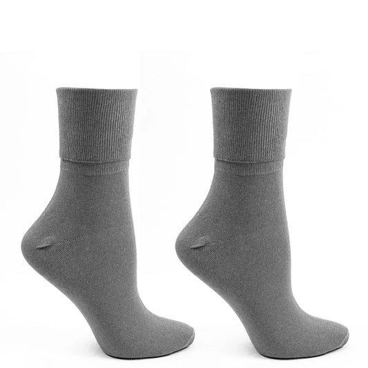 calcetin-mujer-2-pares-calcetines-bamboo-puño-suave-gris