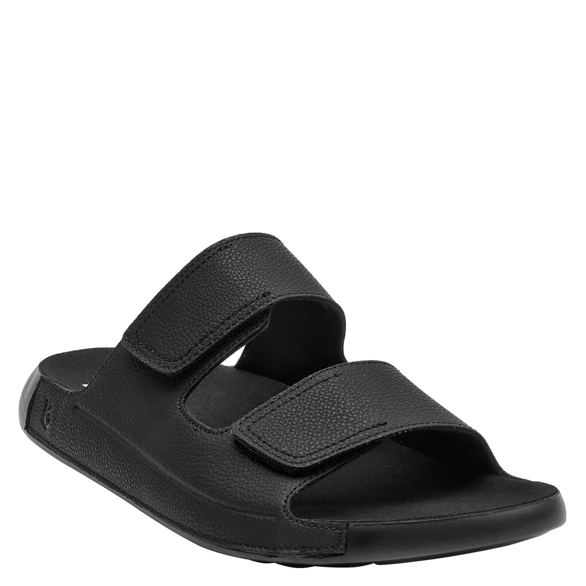 Sandalia Hombre Con Cierre de Velcro Doble Negro