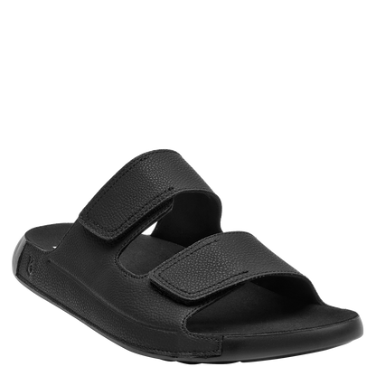 Sandalia Hombre Con Cierre de Velcro Doble Negro