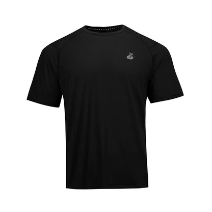Polera Hombre Mix/Mesh Pro Lehinde XXXL Negro & Gris