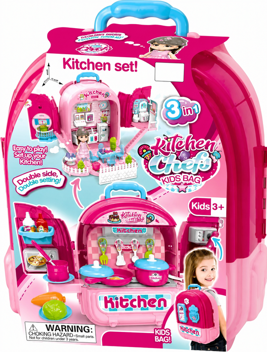 Set De Cocina 3 En 1 En Mochila