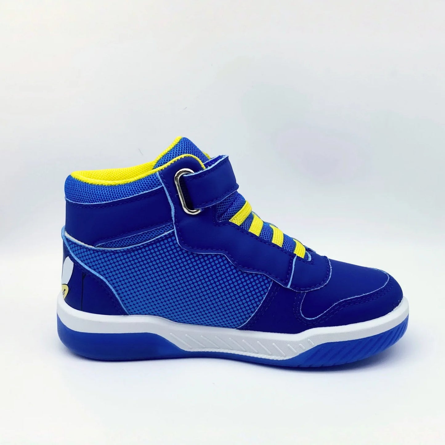 Zapatilla Niño Caña Alta  Luces Run Azul