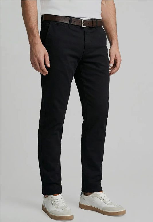 Pantalón Hombre Regular Twill Without Pleats Black