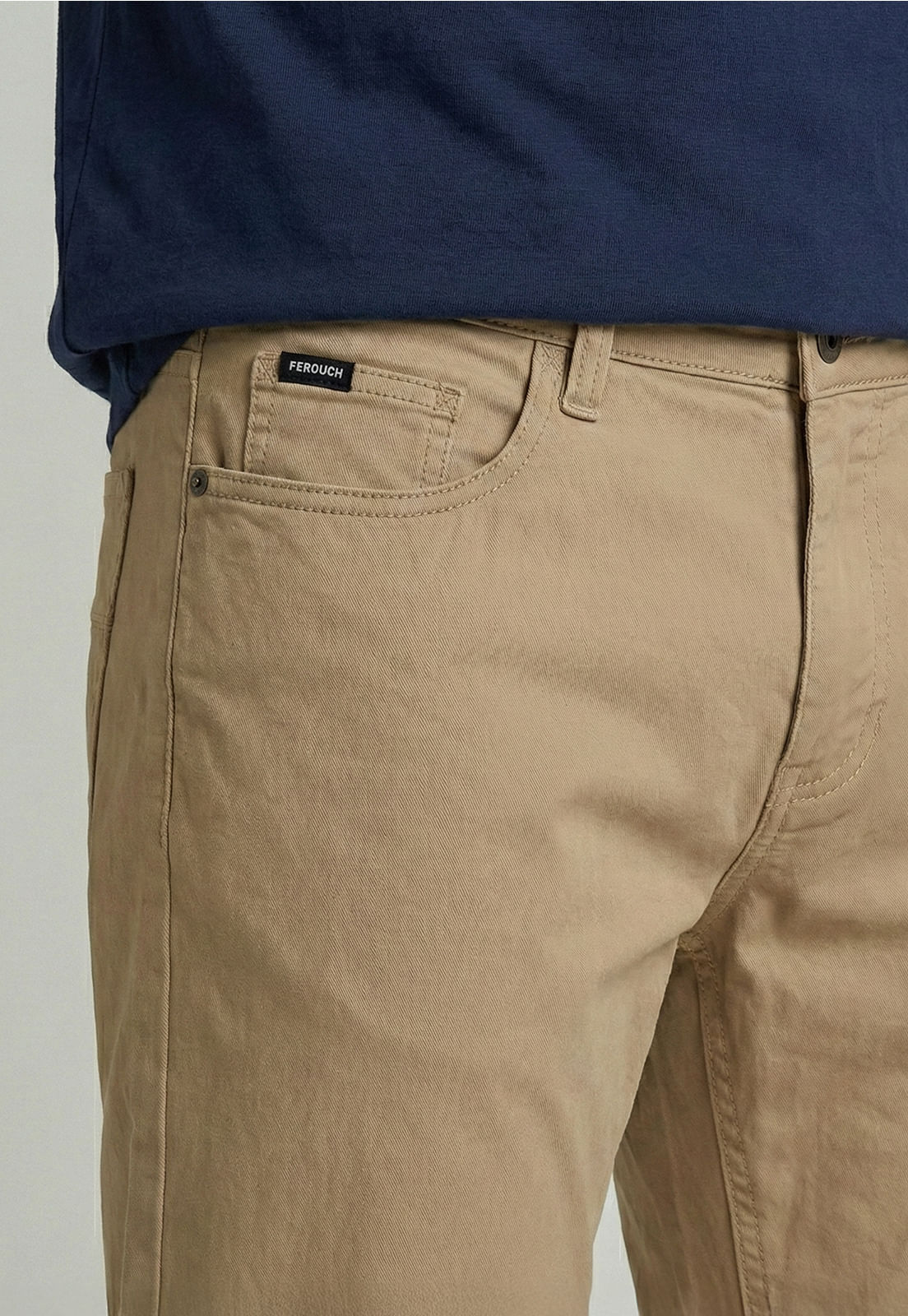 Pantalón Hombre Five Pocket Beige