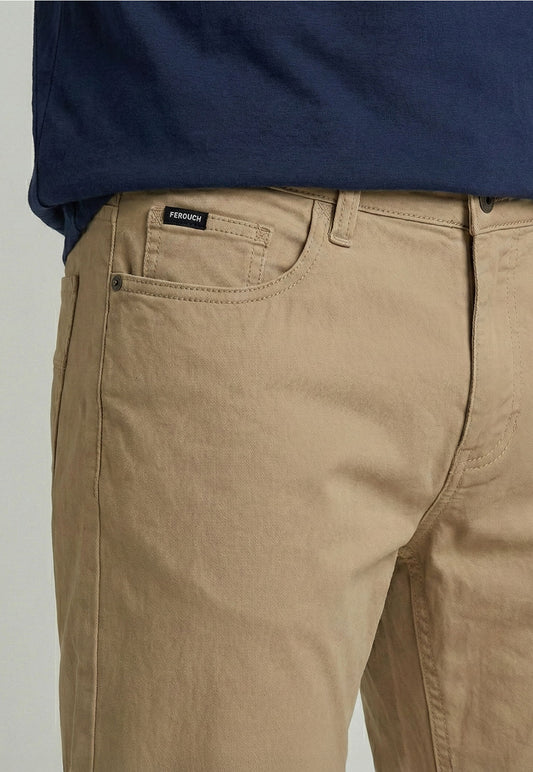 Pantalón Hombre Five Pocket Beige