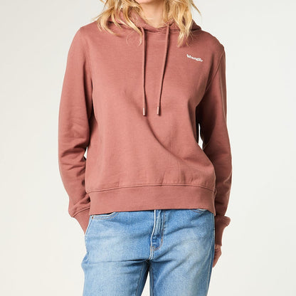 Polerón Mujer Hoodie Regular Con Gorro Café