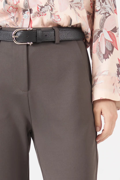 Pantalon Mujer Jaspeado Café