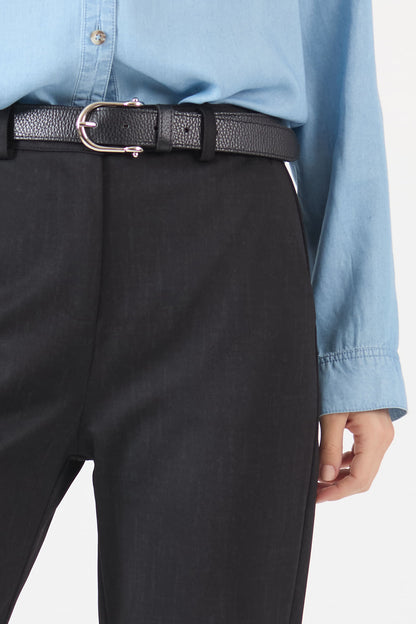 Pantalon Mujer Jaspeado Negro