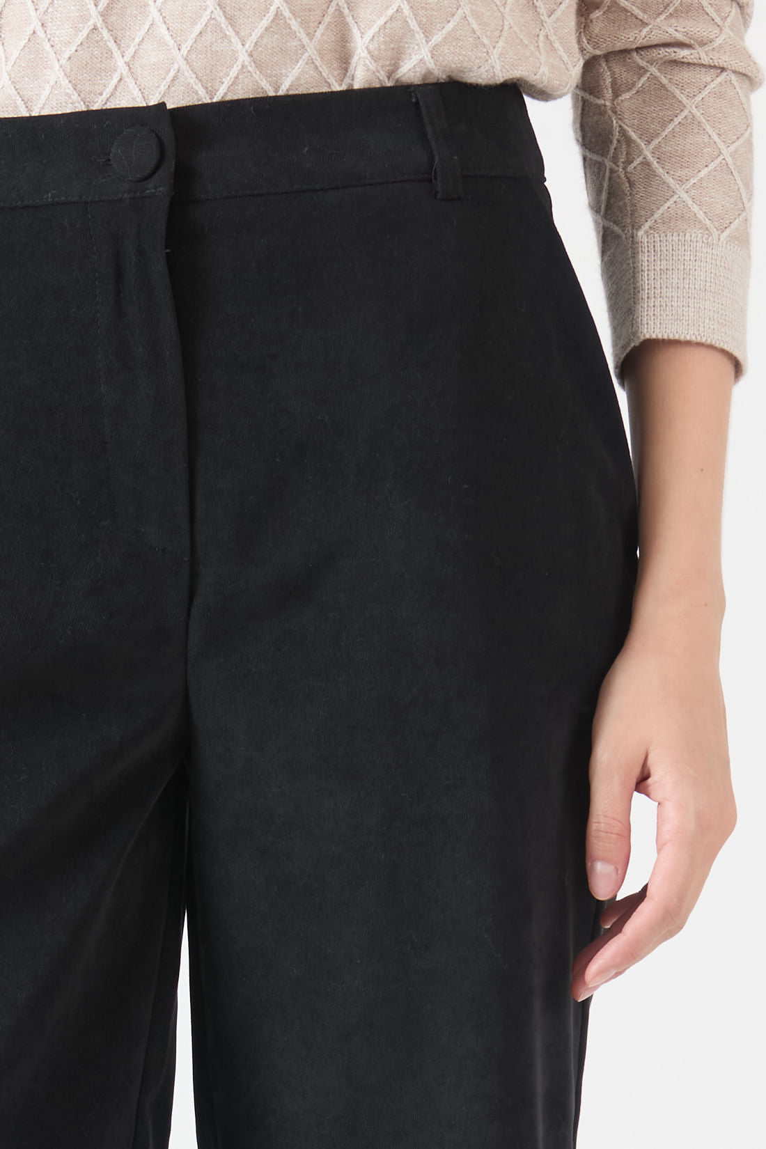 Pantalon Mujer Wide Leg Negro