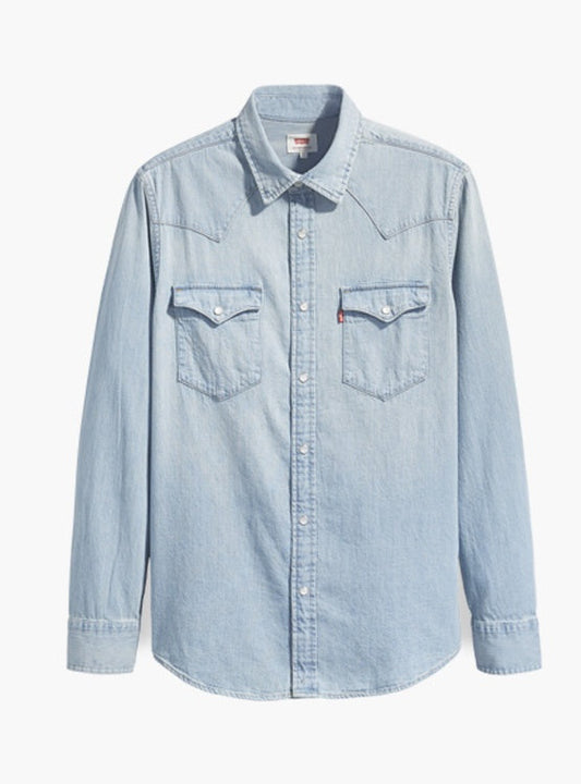 camisa-hombre-algodón-classic-western-standard-azul