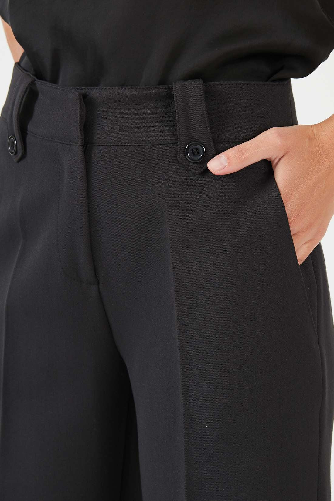 Pantalón Mujer Wide Leg Negro