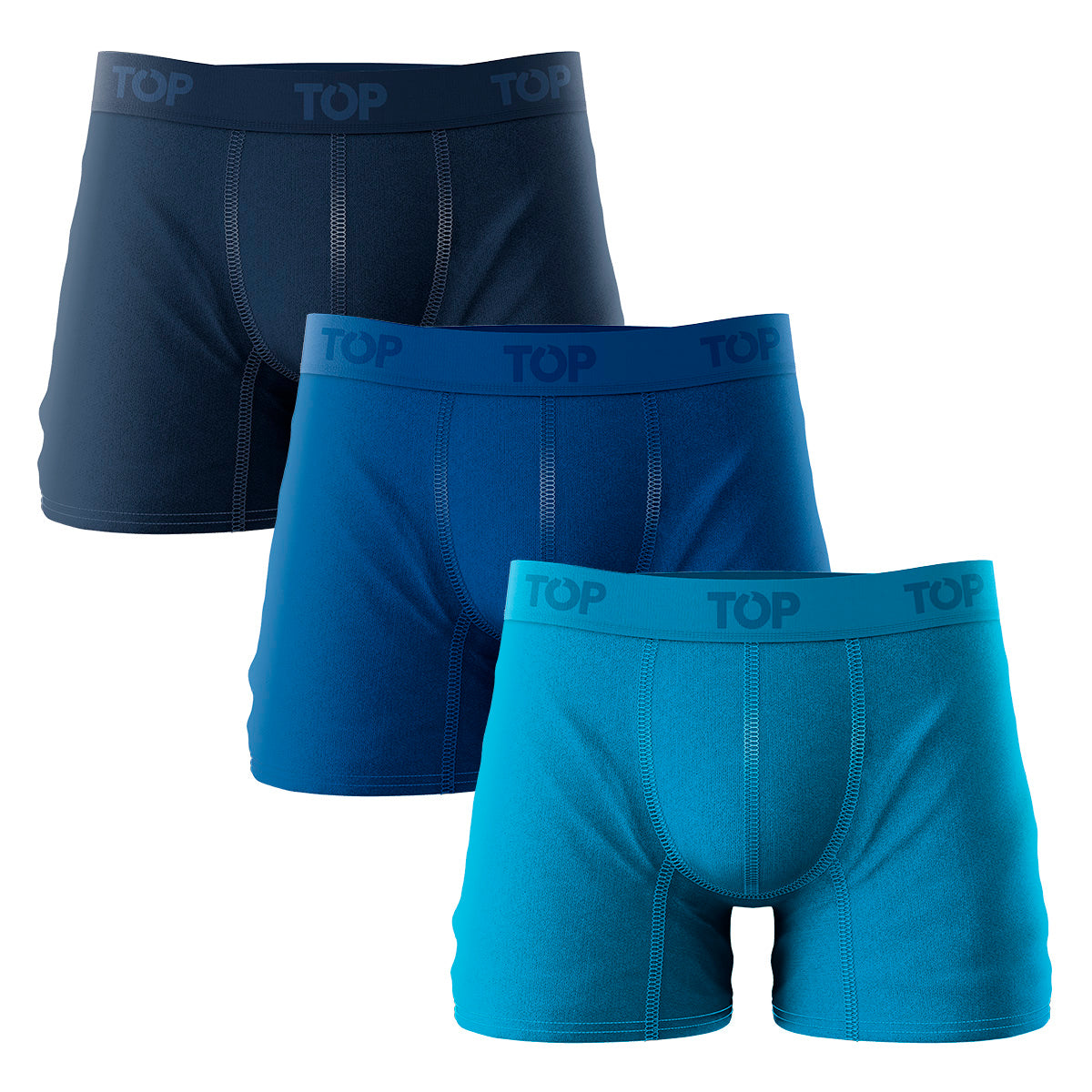 Tripack Bóxer Medio Hombre Algodón C17