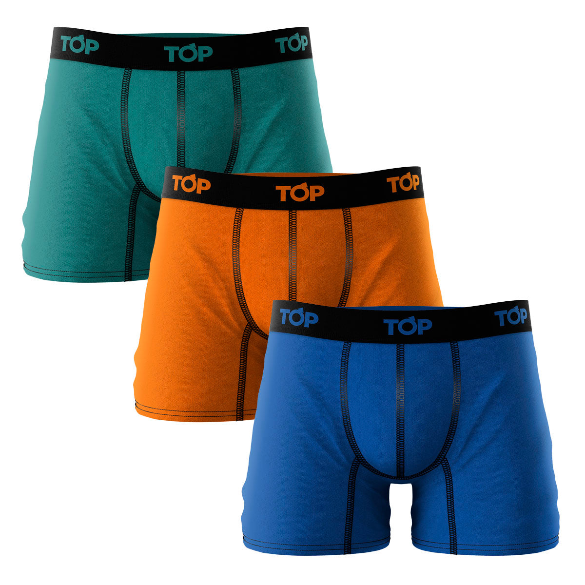 Tripack Bóxer Medio Hombre Microfibra