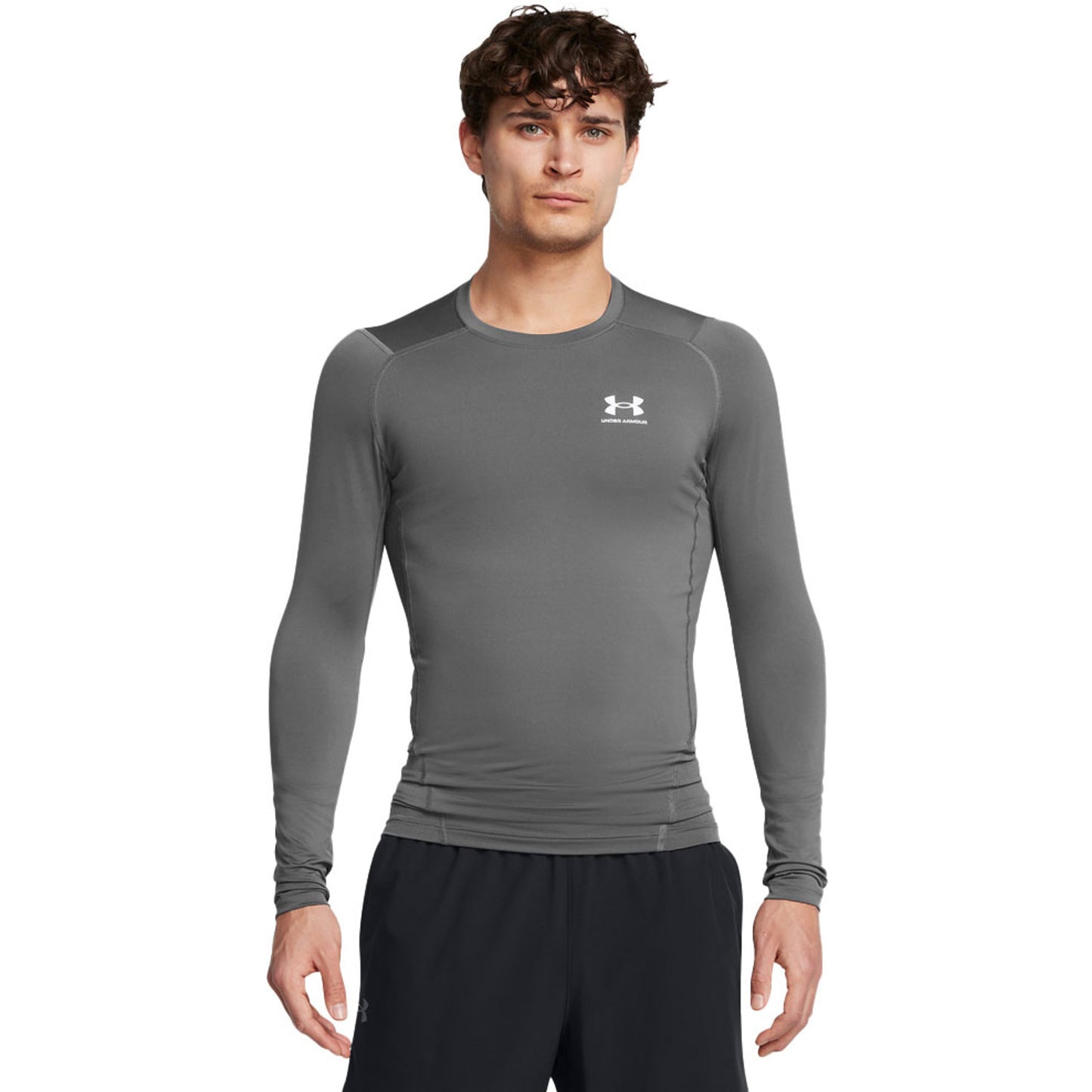 Primera Capa Hombre Manga Larga Heatgear Gris