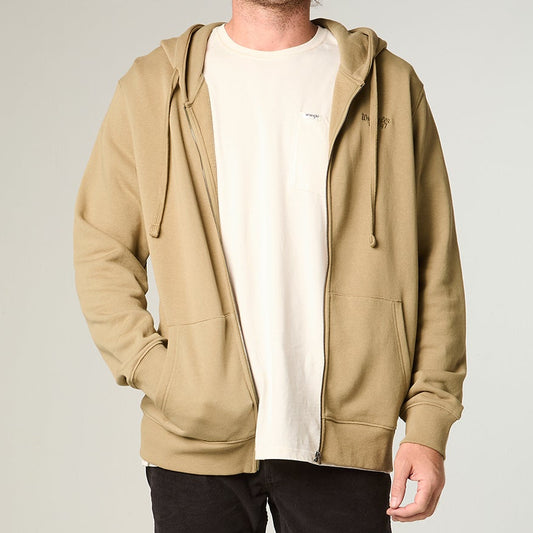 Polerón Hombre con Cierre y Gorro Regular Aloe