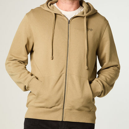 Polerón Hombre con Cierre y Gorro Regular Aloe
