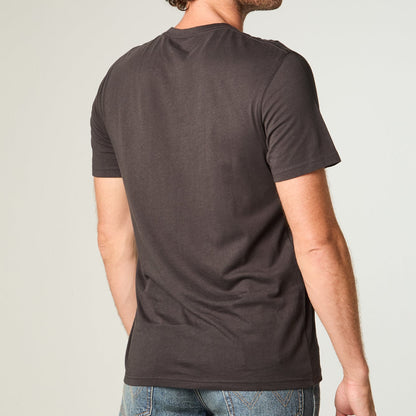 Polera Hombre Manga Corta Pocket Algodon Negro