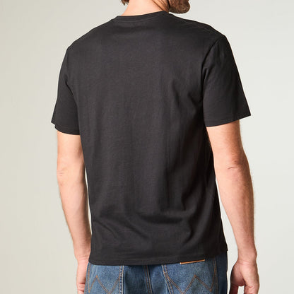 Polera Hombre Manga Corta Graphic Algodón Negro