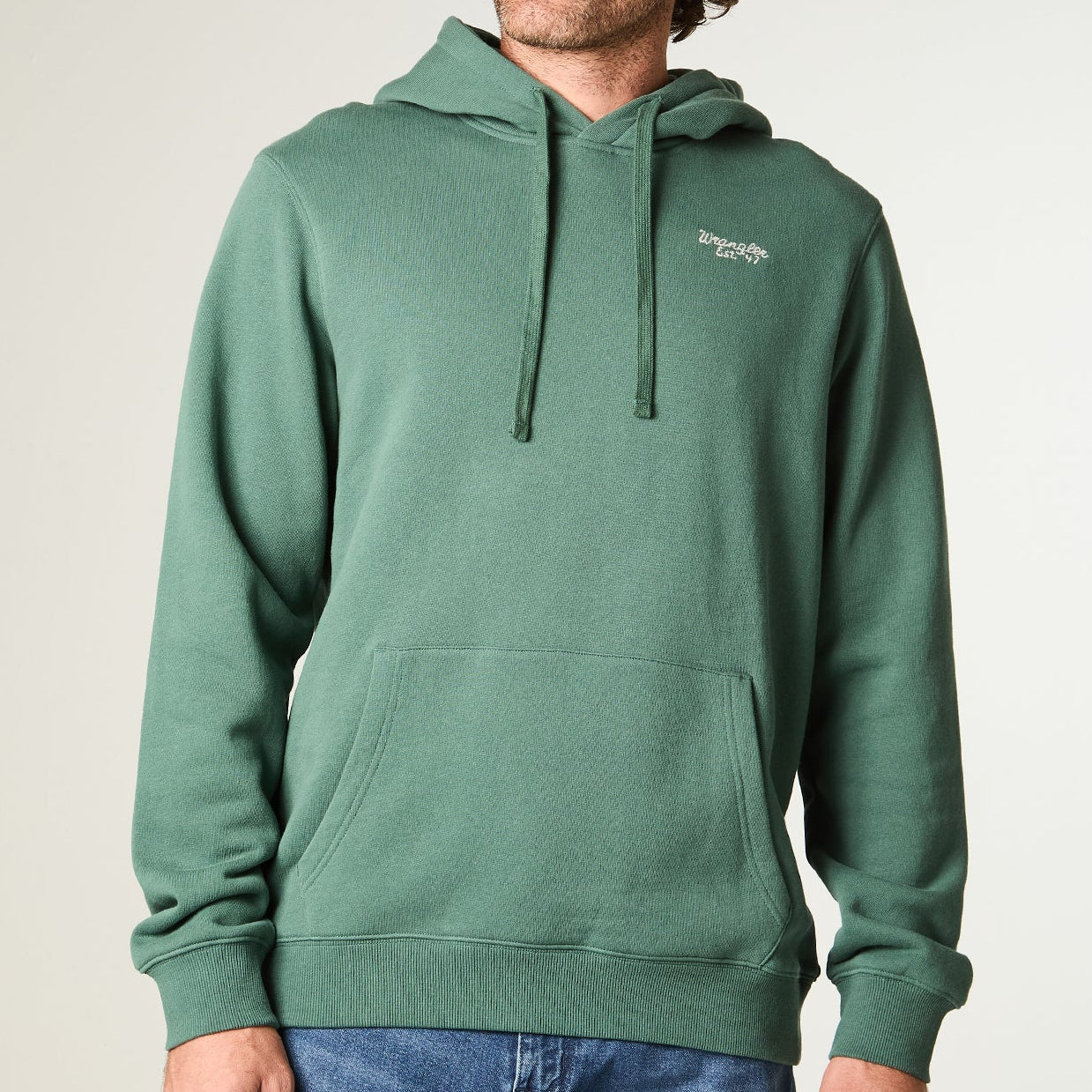 Polerón Hombre con Gorro Verde