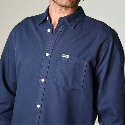 Camisa Hombre Manga Larga Indigo