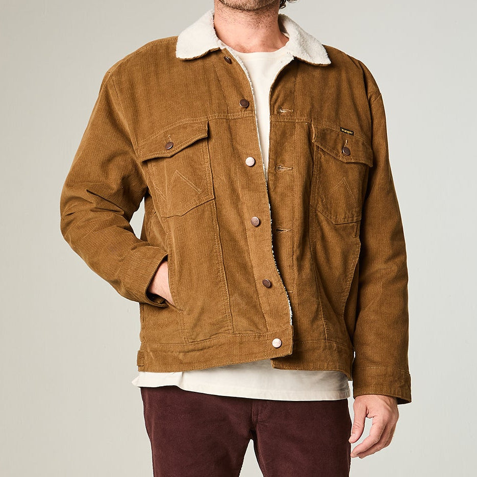 Casaca Hombre Sherpa Cotelé Abotonada Regular Tiger