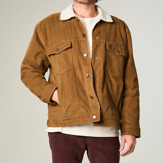 Casaca Hombre Sherpa Cotelé Abotonada Regular Tiger