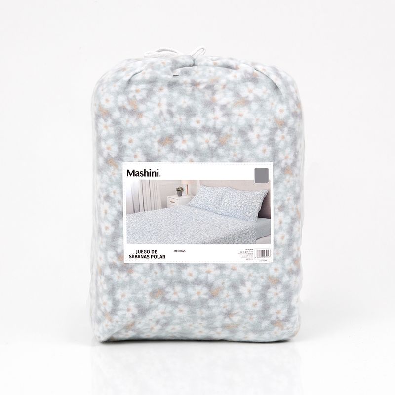 Sabana Polar Estampada Celeste