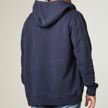 Polerón Hombre Con Cierre y Gorro Regular Azul Nav
