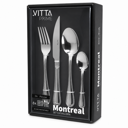Set de Cuchillería  Vitta Montreal 24 Piezas - Vitta