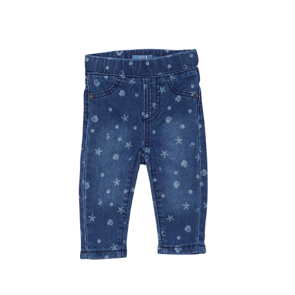 Jeans Bebe Estrellas Azul