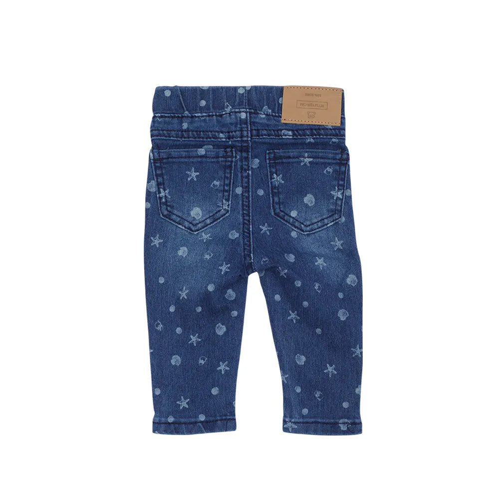 Jeans Bebe Estrellas Azul