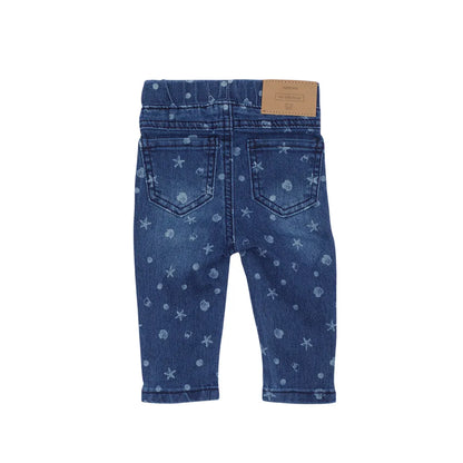 Jeans Bebe Estrellas Azul