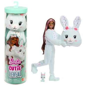 Muñeca Niña Cutie Reveal Con Mascota Conejo Menta