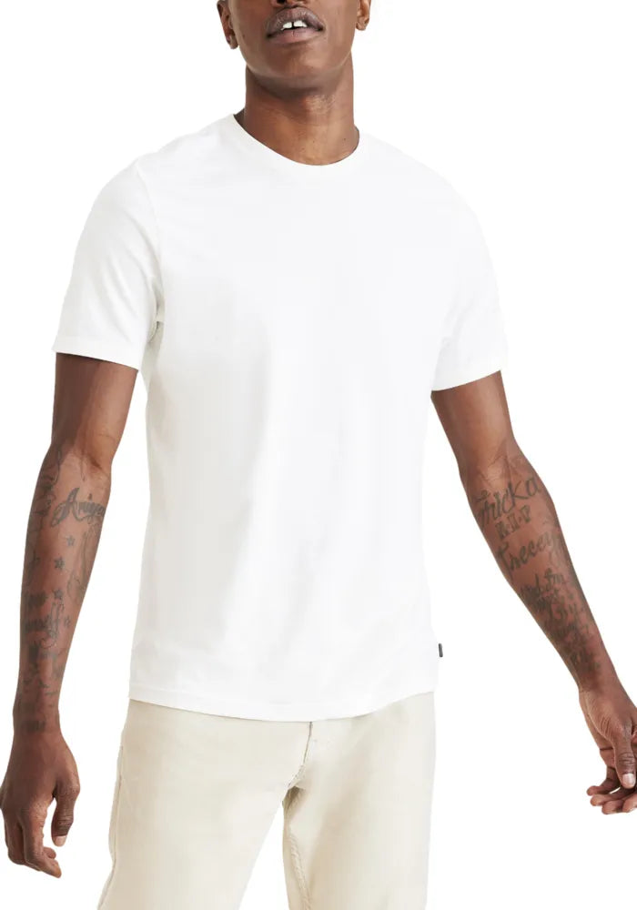 Polera Hombre Crewneck Slim Fit Blanca