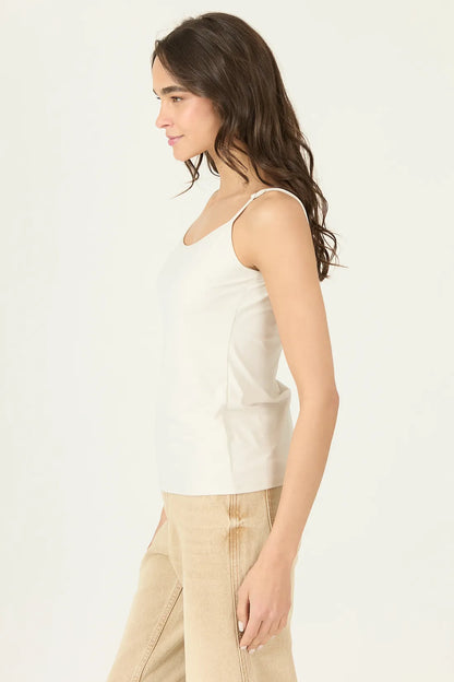 Polera Mujer Con Tirantes Beige