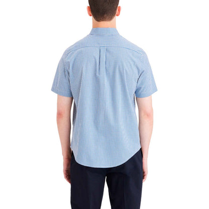 Camisa Hombre Manga Corta Celeste