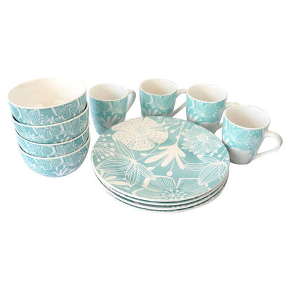 Vajilla Porcelana Doral 12 Piezas DONNA