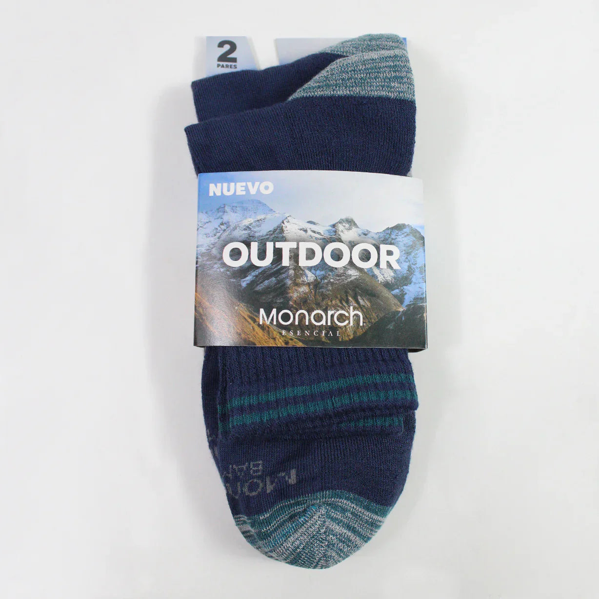 Calcetin Hombre Outdoor Bamboo + Coolmax 2 Pares 2/4 Azul
