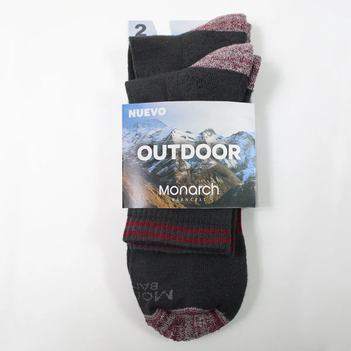 Calcetin Hombre Outdoor Bamboo + Coolmax 2 Pares 2/4 Marengo