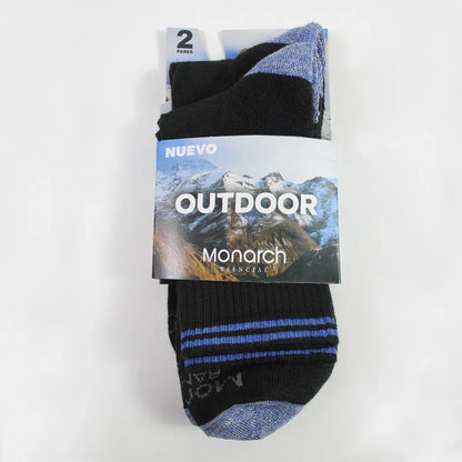 Calcetin Hombre Outdoor Bamboo + Coolmax 2 Pares 2/4 Negro