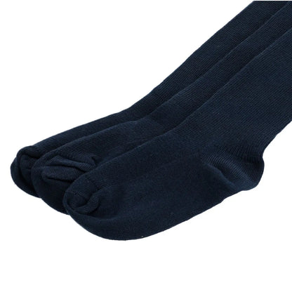 Calcetin Niña Largo Escolar Tripack Azul