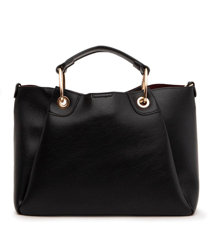 Cartera Mujer Dos Asas CAR3485 Mediana Negro
