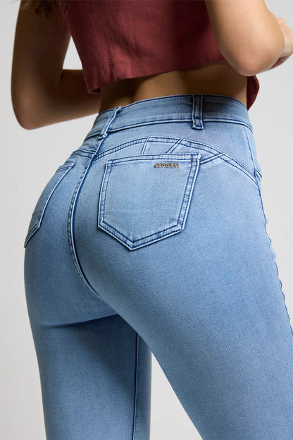 Jeans Mujer Flare 5238 Celeste