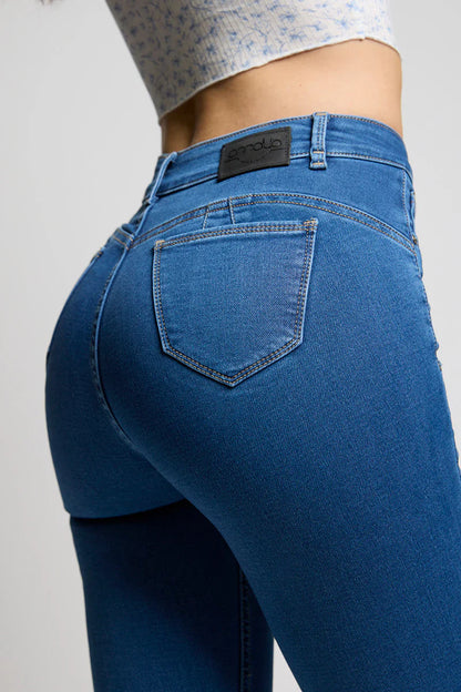 Jeans Mujer High Waist Pitillo 4326 Azul