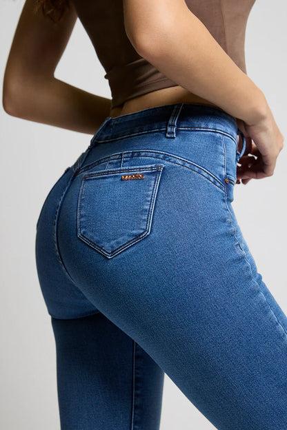 Jeans Mujer High Waist Pitillo 5223 Celeste