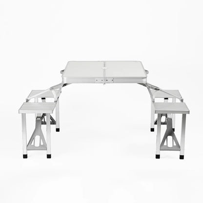 Mesa De Aluminio Plegable Dyne 4 Personas Camping