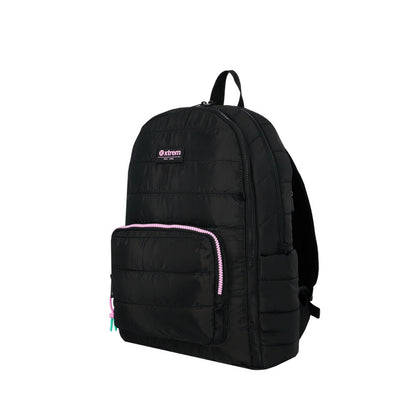 Mochila Para Notebook Mujer  14" Hamilton Negra-Lila