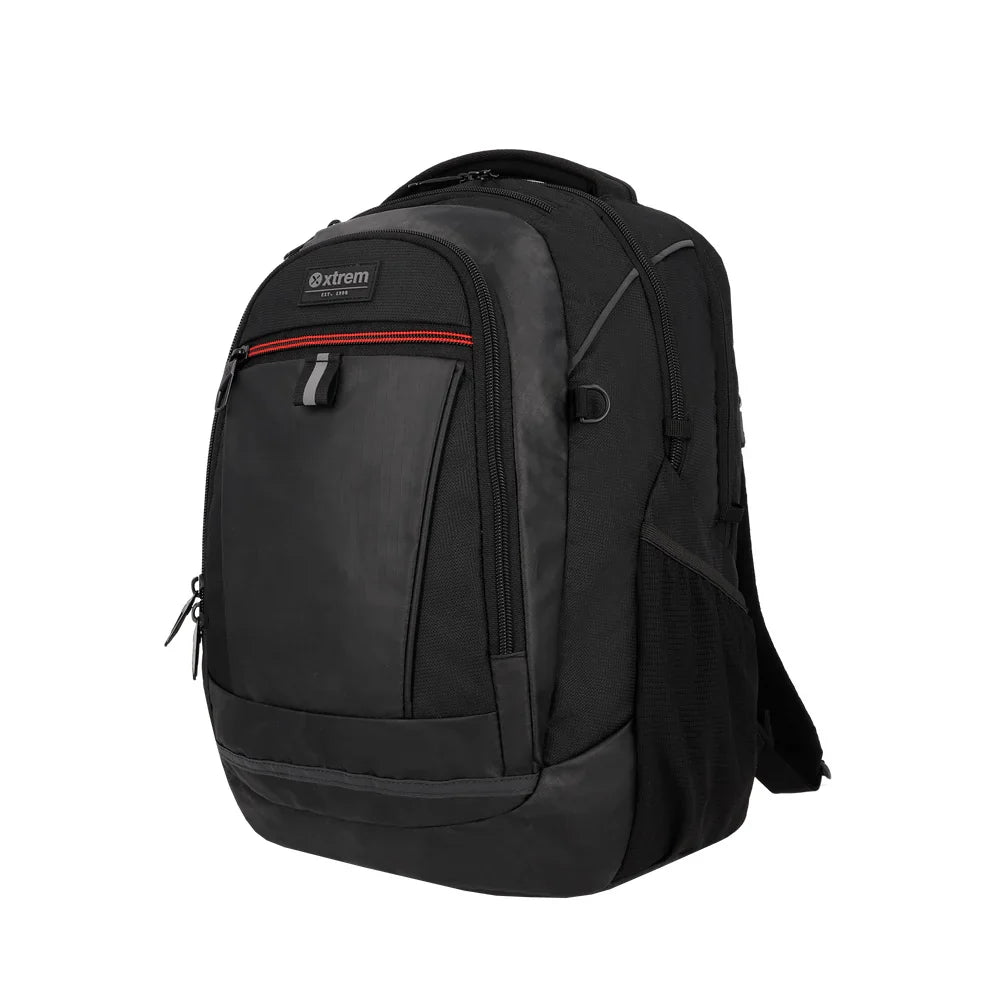 Mochila Para Notebook Unisex 15" Brooklyn Negra/Roja
