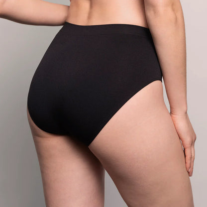 Pack Calzón Mujer Alto Microfibra Negro