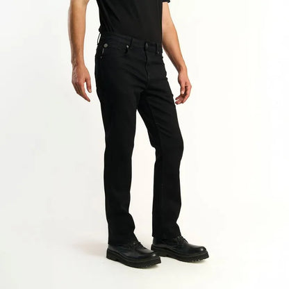 Pantalon Hombre Straight Tiro Alto Negro